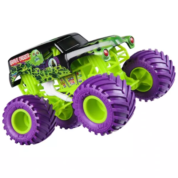 Monster Jam Grave Digger Monster Truck Diecast 1:24 Scale - Image 4