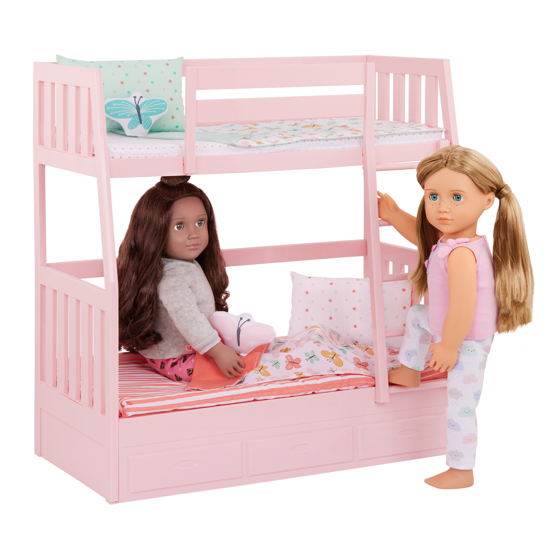 Our Generation Dreams for Two 18-inch Doll Butterfly-Themed Bunk Bed