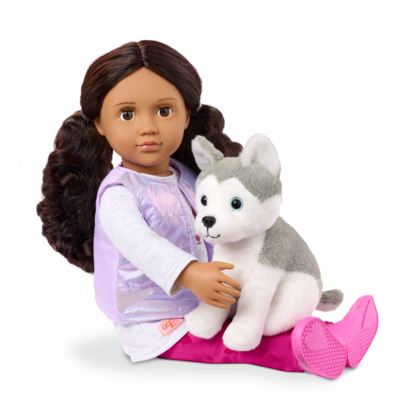 Our Generation Estella Doll & Pet Plush Puppy Set - Image 6