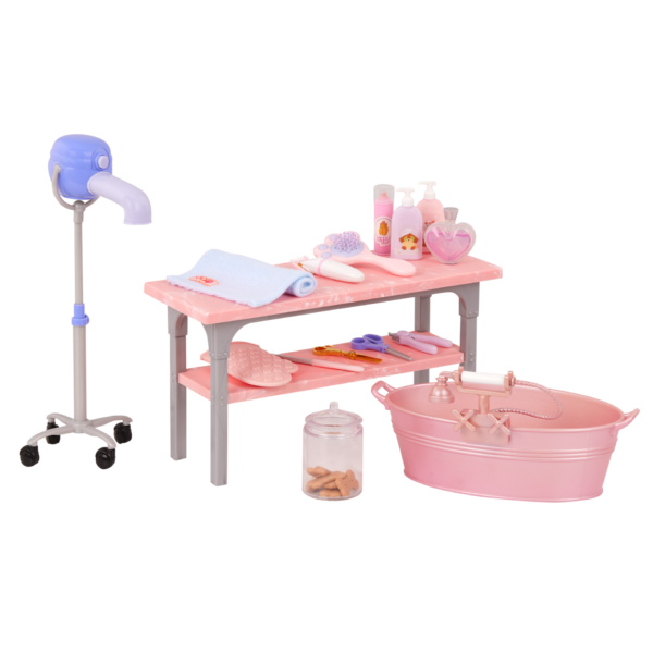 Our Generation Scrub & Style Pet Grooming Set - Image 2