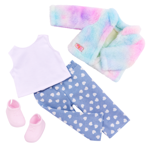 Our Generation Skylar & Bow Doll & Pet Plush Puppy Set - Image 2