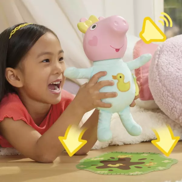 Peppa Pig Interactive Oinks & Snuggles Baby Evie Doll - Image 3