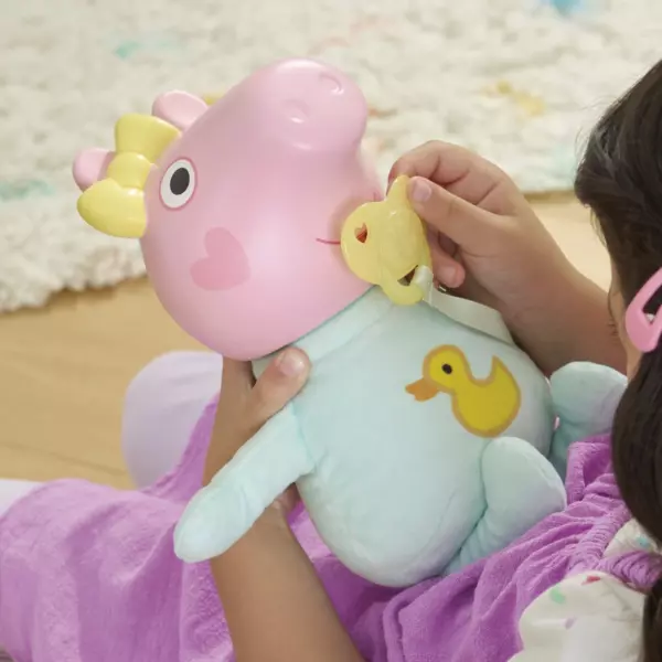 Peppa Pig Interactive Oinks & Snuggles Baby Evie Doll - Image 5