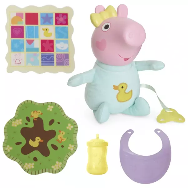 Peppa Pig Interactive Oinks & Snuggles Baby Evie Doll - Image 7