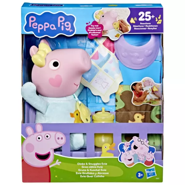 Peppa Pig Interactive Oinks & Snuggles Baby Evie Doll - Image 8