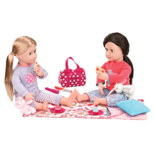 Polka Dot Sleepover Set Pizza Party Accessory Set