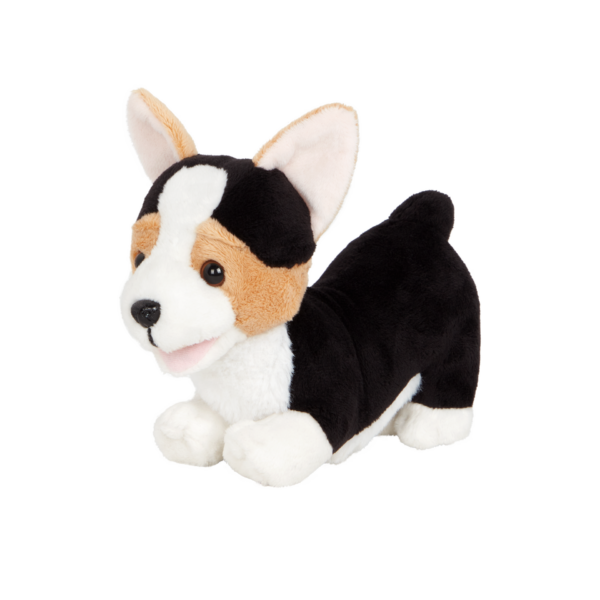 Posable Preschool Pup Pembroke Welsh Corgi Dog Plush & School Set - Image 3
