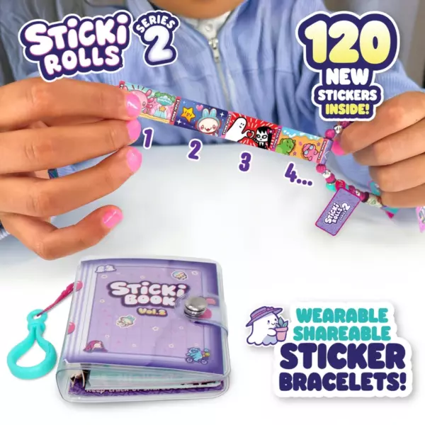 Sticki Rolls Series 2 Sticki Book with 120 Stickers - Image 4