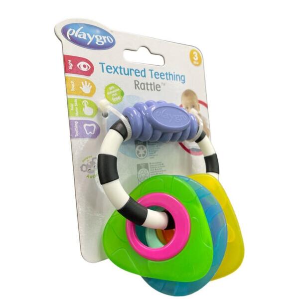 Playgro Textured Teething Rattle - Image 2