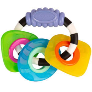 playgro textured teething rattle