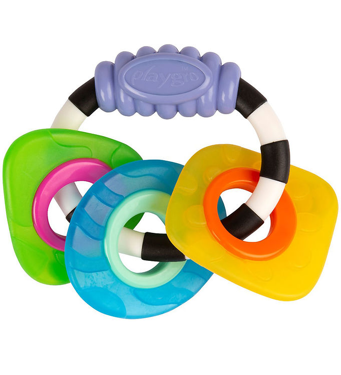 playgro textured teething rattle