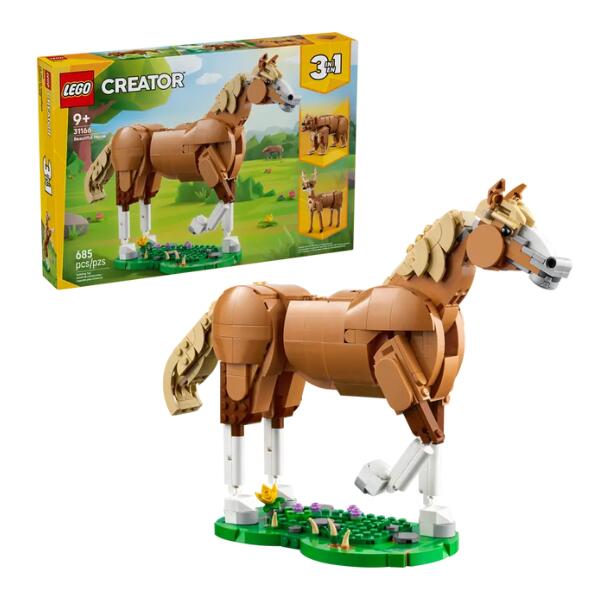 LEGO Creator 31166 3-in-1 Beautiful Horse Set