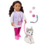 Our Generation Estella Doll & Pet Plush Puppy Set