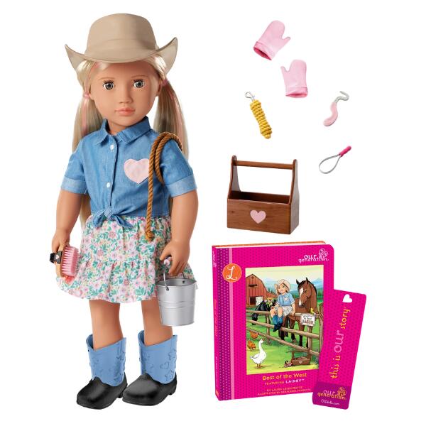 Our Generation Lainey Cowgirl Doll & Storybook