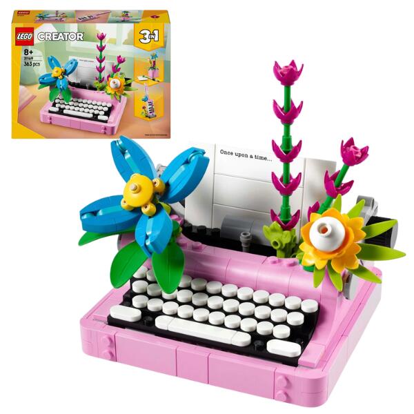 LEGO Creator 31169 3-in-1 Typewriter with Flowers Set
