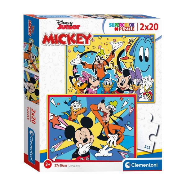 Clementoni Mickey Mouse 2 x 20 Piece Puzzle