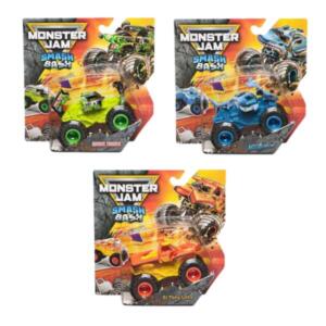 Monster Jam Smash & Bash Monster Truck Diecast 1:64 Scale Assortment
