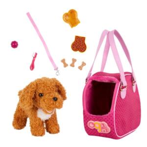Our Generation Hop in Dog Carrier With Poodle