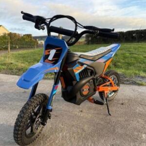 24V Electric Ride On Dirt Race Scrambler Blue