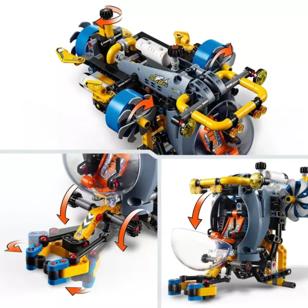 LEGO Technic 42201 Deep-Sea Research Submarine Set - Image 5
