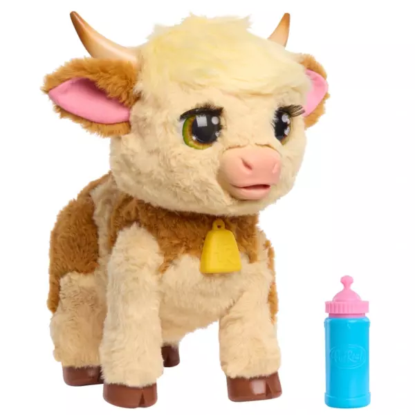 FurReal Plush Toy Interactive Pet Maggie the Feed & Follow Cow