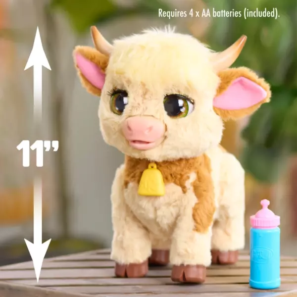 FurReal Plush Toy Interactive Pet Maggie the Feed & Follow Cow - Image 3