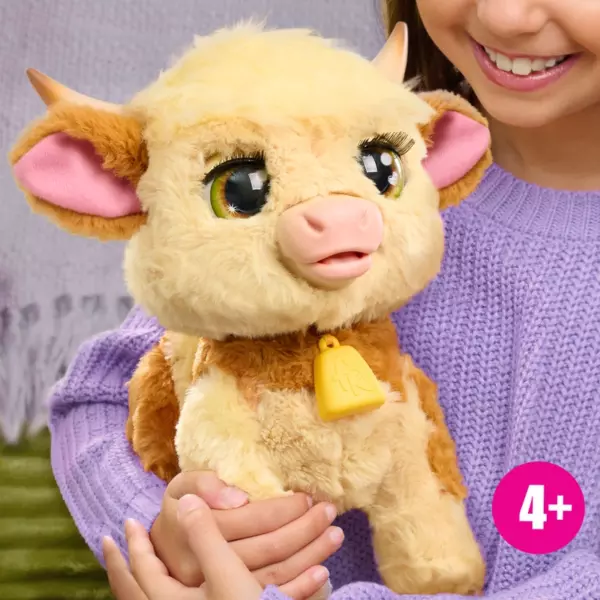 FurReal Plush Toy Interactive Pet Maggie the Feed & Follow Cow - Image 4