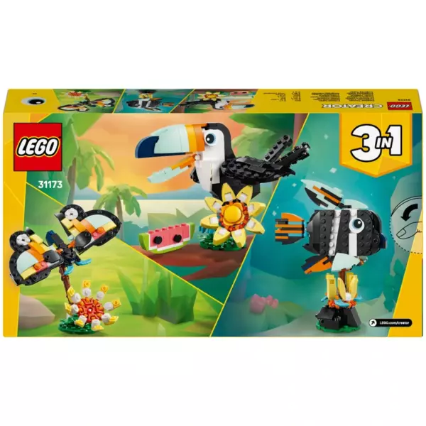 LEGO Creator 31173 3-in-1 Wild Animals: Tropical Toucan Set - Image 6