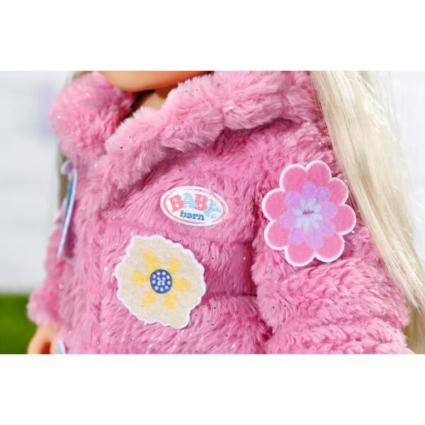 Baby Born Fur Pink Coat Set Outfit 43cm - Image 4
