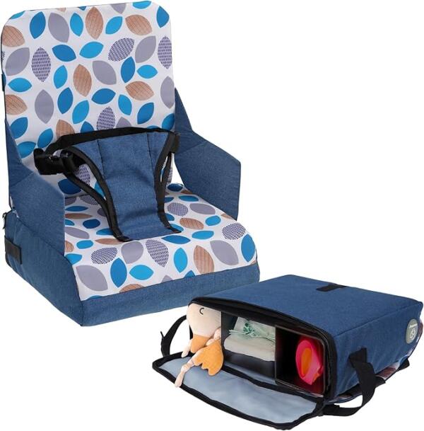 Dreambaby grab n go booster seat with storage navy