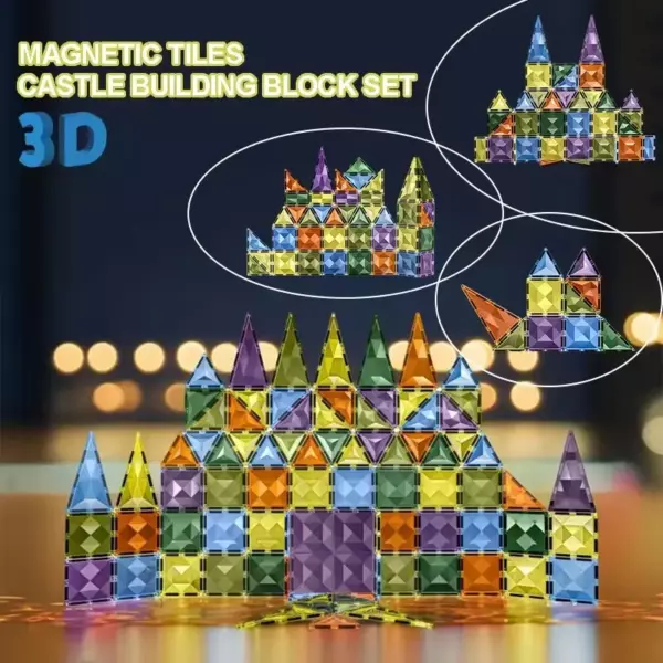 Magnetic Tiles 82 Piece Pack - Image 5
