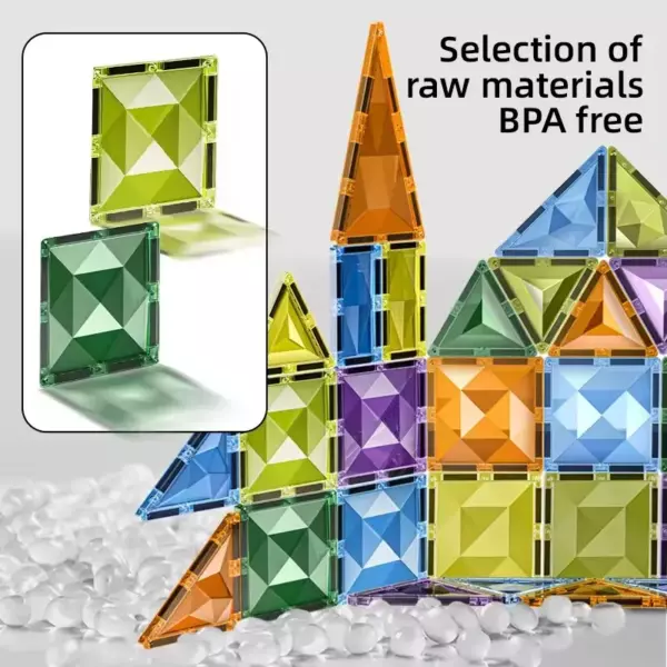 Magnetic Tiles 82 Piece Pack - Image 3