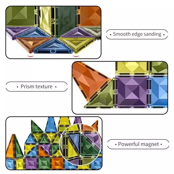 Magnetic Tiles 82 Piece Pack - Image 2
