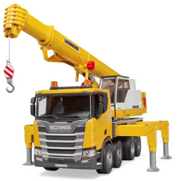 Bruder 1:16 Scania Super 560R liebherr Crane Truck with Light & Sound - Image 7