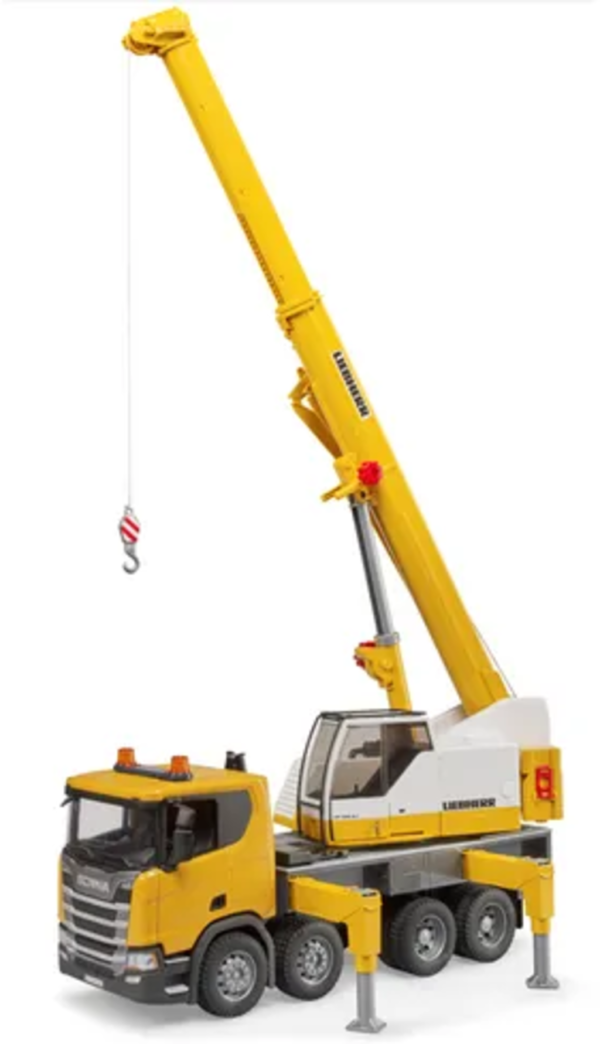 Bruder 1:16 Scania Super 560R liebherr Crane Truck with Light & Sound - Image 3