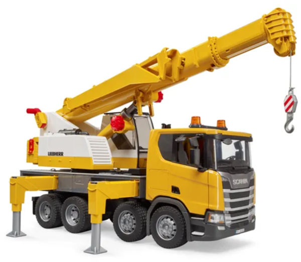 Bruder 1:16 Scania Super 560R liebherr Crane Truck with Light & Sound - Image 2