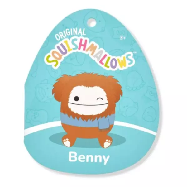 Squishmallows 30cm Winking Brown Bigfoot with Scarf Benny - Image 4