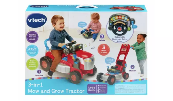 Vtech 3 in 1 Mow and Grow Tractor - Image 3