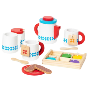 Melissa And Doug Wooden Steep and Serve Tea Set