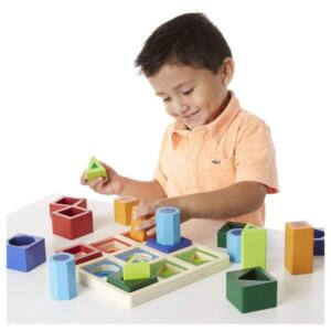 Melissa And Doug Wooden Shape Sorting Set