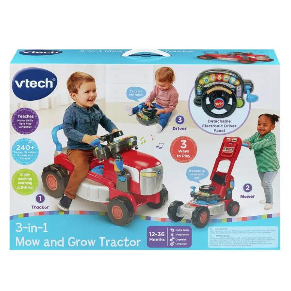 Vtech 3 in 1 Mow and Grow Tractor