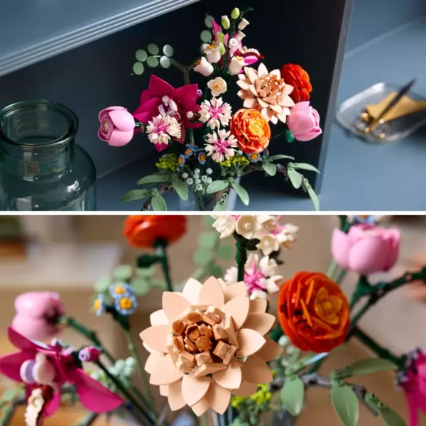 LEGO Botanical Collection 10342 Pretty Pink Flower Bouquet Set for Adults - Image 5