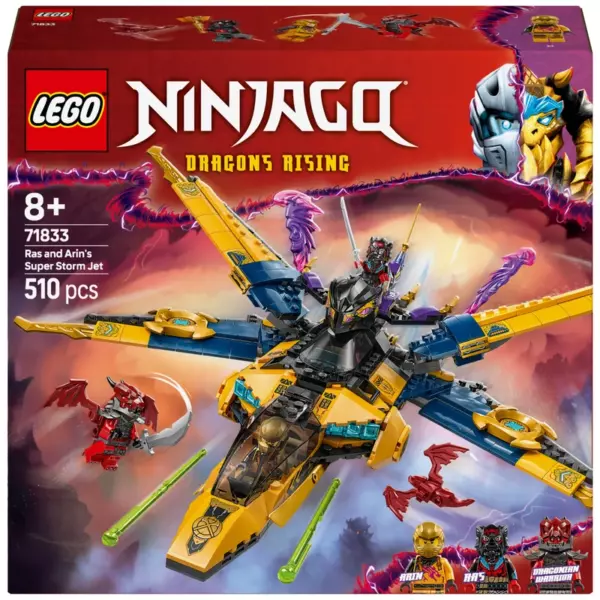 LEGO Ninjago 71833 Ras and Arin's Super Storm Jet Set