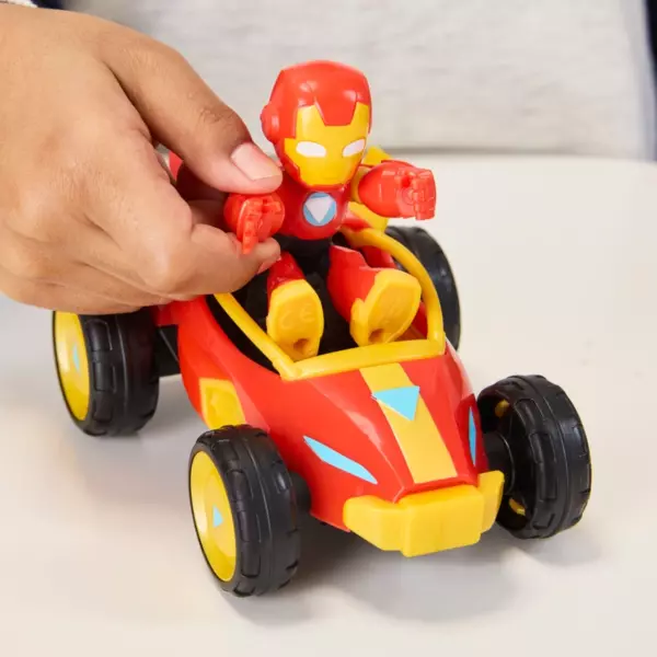 Marvel Iron Man and His Awesome Friends Figure & Vehicle Iron Racer Pack - Image 3