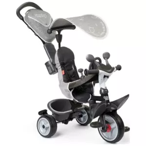 Smoby Baby Driver 3 In 1 Trike Grey