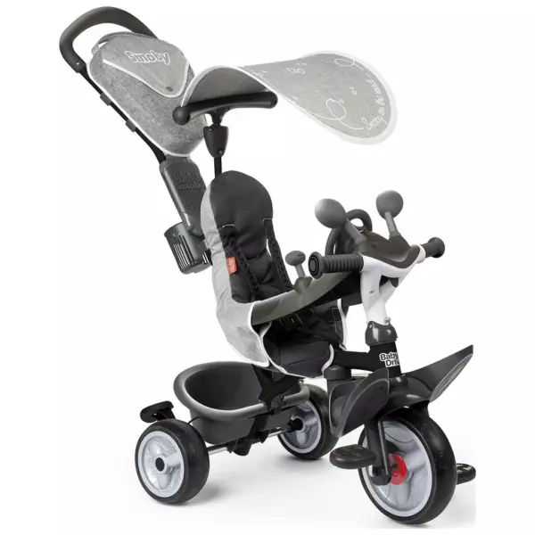 Smoby Baby Driver 3 In 1 Trike Grey