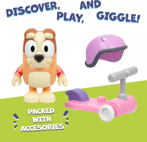Bluey Chat Mates Figure - Bingo With Scooter - Image 4