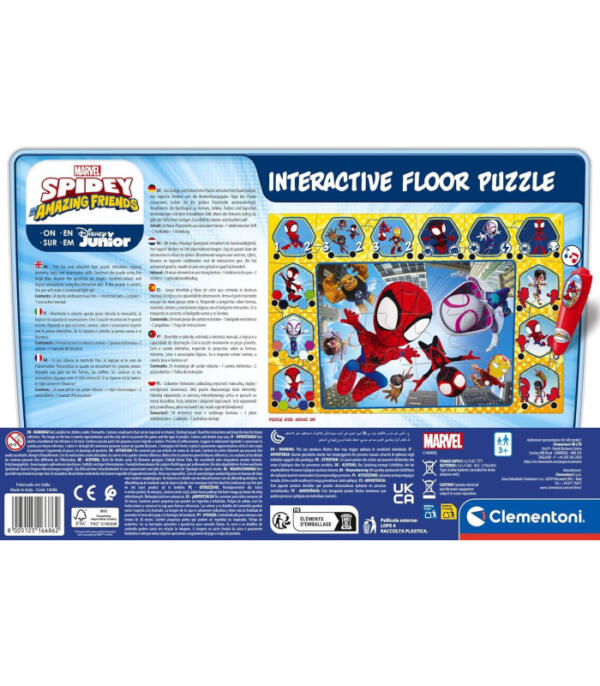 Clementoni Interactive Floor Puzzle - Spidey 24 Piece - Image 2