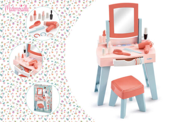 Ecoiffier Mademoiselle My First Dressing Table - Peach - Image 3