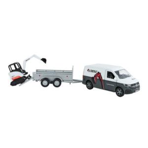 Kids Globe VW Transporter with Mini Digger